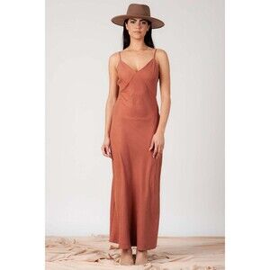 Lucca Couture JENN SEAM DETAILED SLIP DRESS-PALE GERANIUM